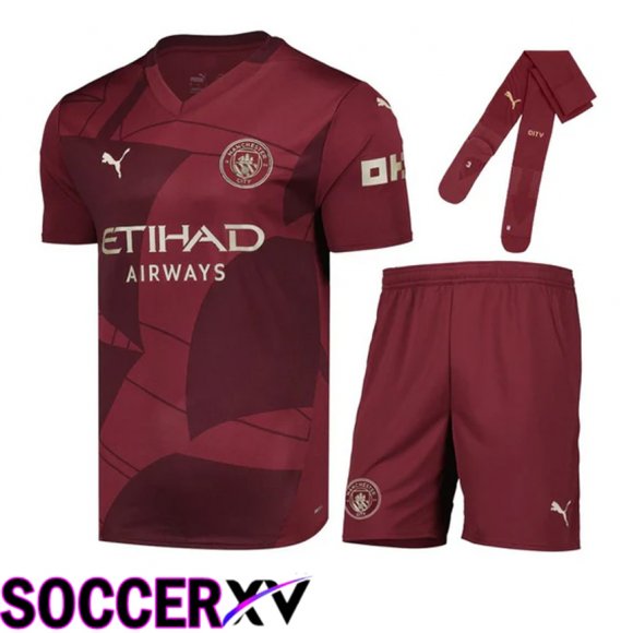 Manchester City Third kit Soccer Jersey (Shorts + Socks) 2024/2025