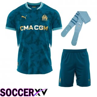 Marseille OM Away kit Soccer Jersey (Shorts + Socks) 2024/2025