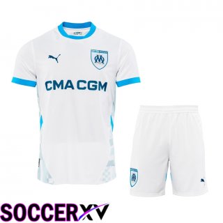 Marseille OM Home kit Soccer Jersey + Shorts 2024/2025