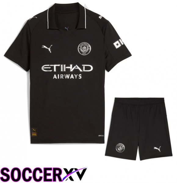 Manchester City Away kit Soccer Jersey + Shorts 2025/2026