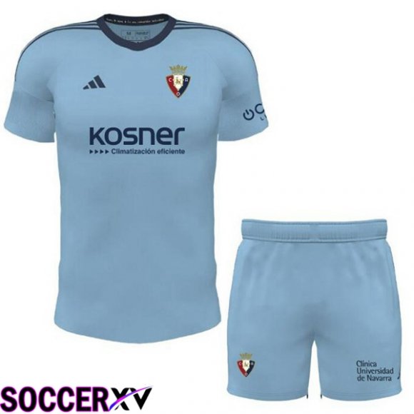 CA Osasuna Kids Away Soccer Jersey Blue 2023/2024