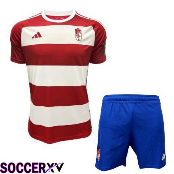 Granada CF Kids Home Soccer Jersey Red 2023/2024