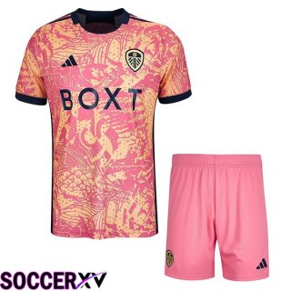 Leeds United Kids Third Soccer Jersey Rose 2023/2024