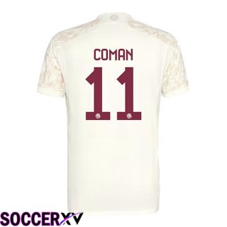 Bayern Munich (Coman 11) Third Soccer Jersey Yellow 2023/2024