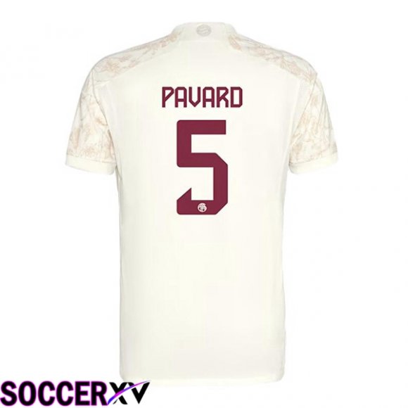 Bayern Munich (Pavard 5) Third Soccer Jersey Yellow 2023/2024