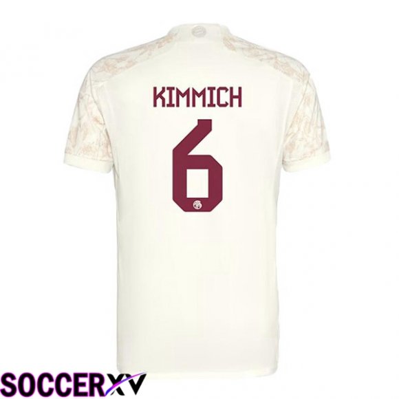 Bayern Munich (Kimmich 6) Third Soccer Jersey Yellow 2023/2024