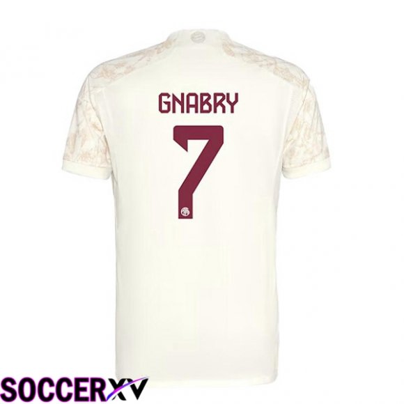 Bayern Munich (Gnabry 7) Third Soccer Jersey Yellow 2023/2024