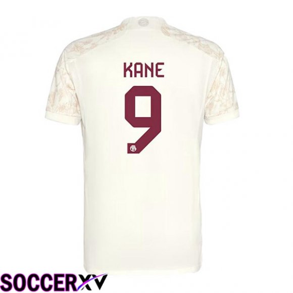 Bayern Munich (Kane 9) Third Soccer Jersey Yellow 2023/2024