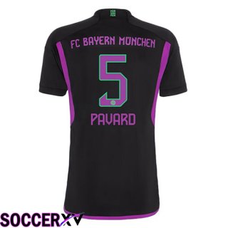 Bayern Munich (Pavard 5) Away Soccer Jersey Black 2023/2024