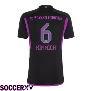 Bayern Munich (Kimmich 6) Away Soccer Jersey Black 2023/2024