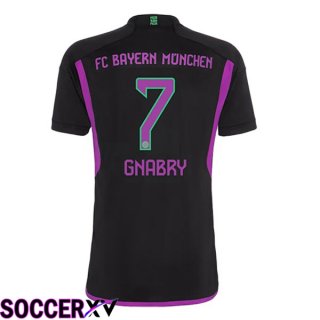 Bayern Munich (Gnabry 7) Away Soccer Jersey Black 2023/2024