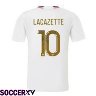 Lyon OL (LACAZETTE 10) Home Soccer Jersey White 2023/2024