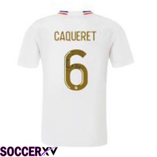 Lyon OL (CAQUERET 6) Home Soccer Jersey White 2023/2024