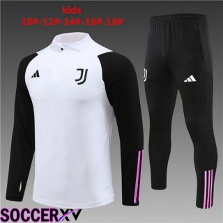 Juventus Kids Training Tracksuit Suit White 2023/2024