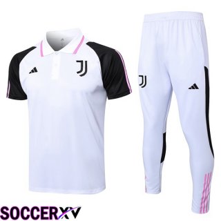 Juventus Soccer Polo + Pants White 2023/2024