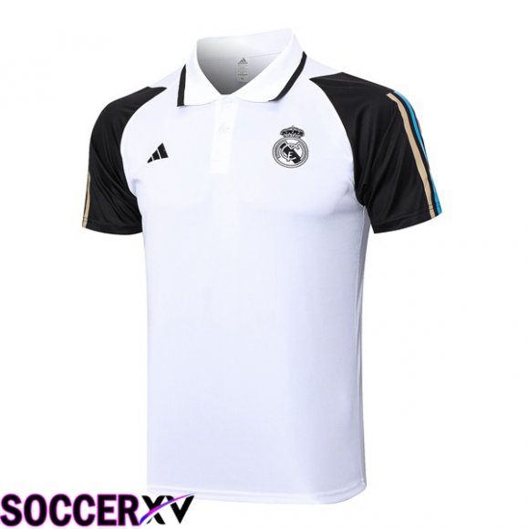 Real Madrid Soccer Polo White 2023/2024