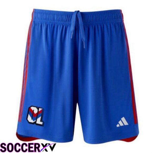 Lyon OL Soccer Shorts Away Blue 2023/2024