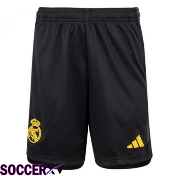 Real Madrid Soccer Shorts Third Black 2023/2024