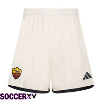 AS Roma Soccer Shorts Away Yellow 2023/2024