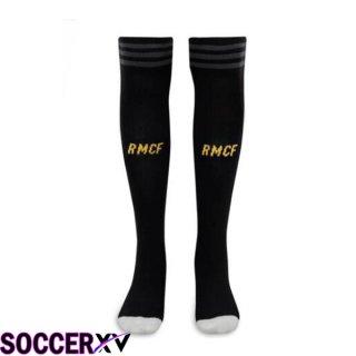 Real Madrid Soccer Socks Third Black 2023/2024