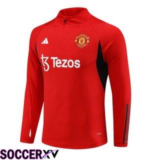 Manchester United Training Sweatshirt Red 2023/2024