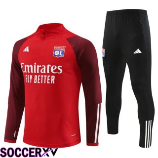 Lyon OL Training Tracksuit Suit Red 2023/2024