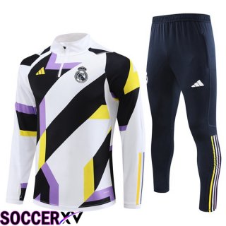 Real Madrid Training Tracksuit Suit White 2023/2024