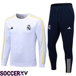 Real Madrid Training Tracksuit Suit White 2023/2024