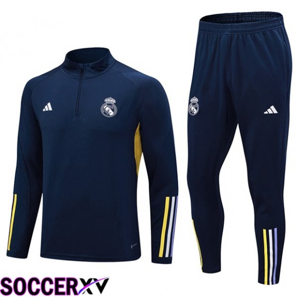 Real Madrid Training Tracksuit Suit Blue Royal 2023/2024