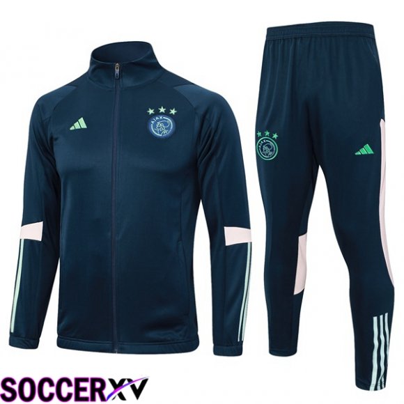 AFC Ajax Training Tracksuit Suit - Jacket Blue Royal 2023/2024