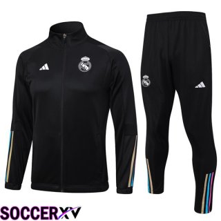 Real Madrid Training Tracksuit Suit - Jacket Black 2023/2024