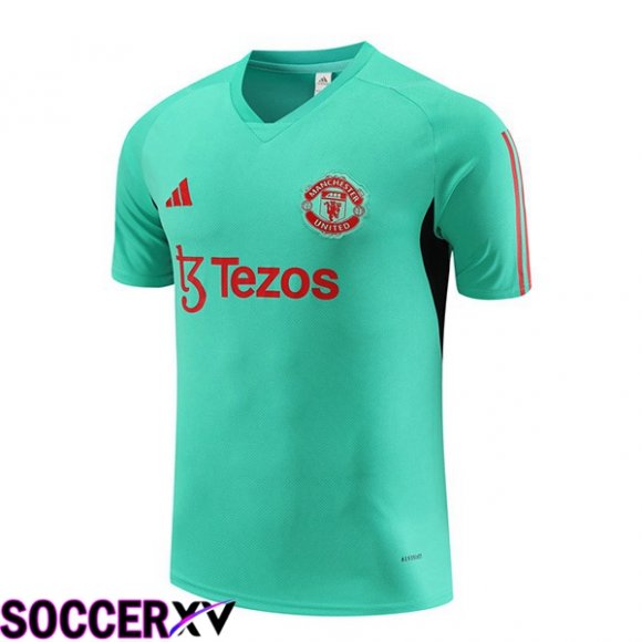 Manchester United Training T Shirt Green 2023/2024