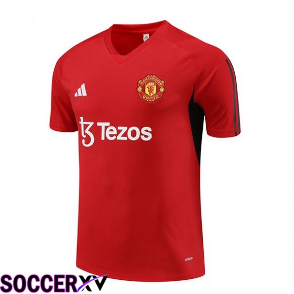 Manchester United Training T Shirt Red 2023/2024