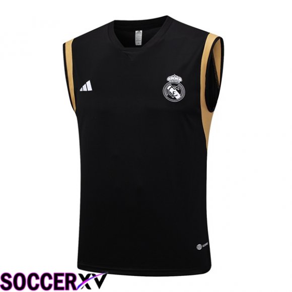 Real Madrid Soccer Vest Black 2023/2024