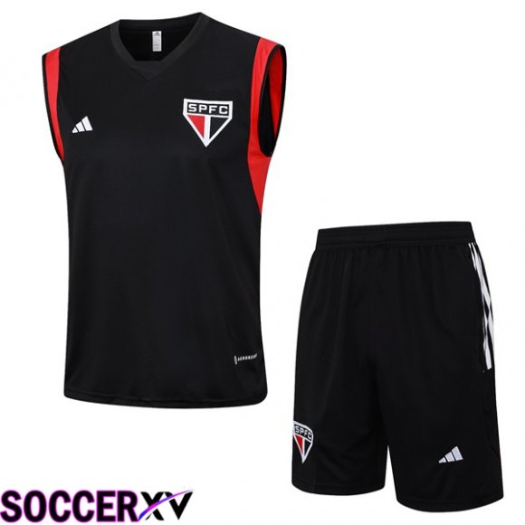 Sao Paulo FC Soccer Vest + Shorts Black 2023/2024