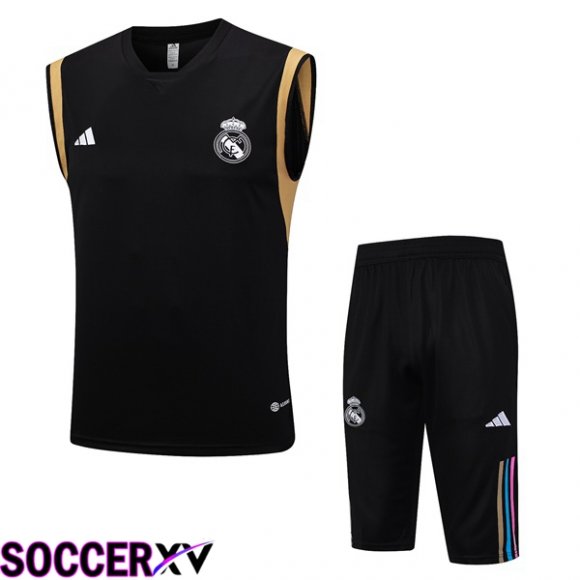 Real Madrid Soccer Vest + Shorts Black 2023/2024