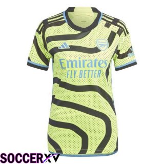 Arsenal Womens Away Soccer Jersey Green 2023/2024