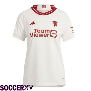 Manchester United Womens Third Soccer Jersey White 2023/2024