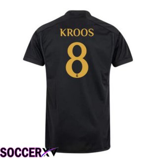 Real Madrid (Kroos 8) Third Soccer Jersey Black 2023/2024