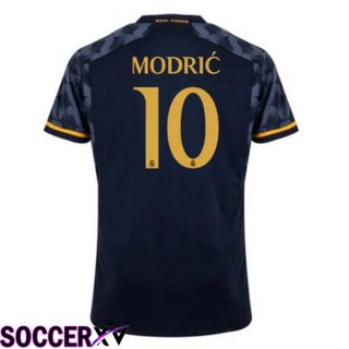 Real Madrid (Modrić 10) Away Soccer Jersey Blue Royal 2023/2024