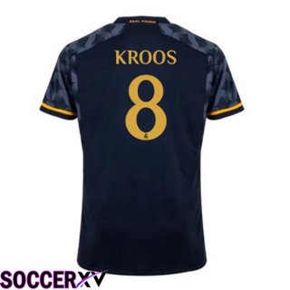 Real Madrid (Kroos 8) Away Soccer Jersey Blue Royal 2023/2024