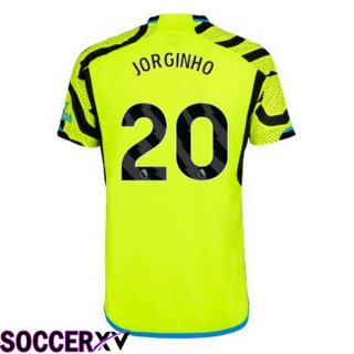 Arsenal (JORGINHO 20) Away Soccer Jersey Green 2023/2024