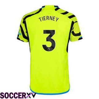 Arsenal (TIERNEY 3) Away Soccer Jersey Green 2023/2024