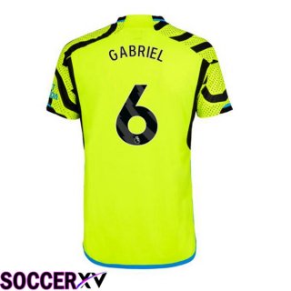 Arsenal (GABRIEL 6) Away Soccer Jersey Green 2023/2024