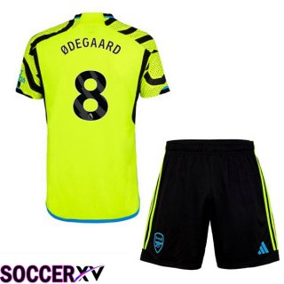 Arsenal (ØDEGAARD 8) Kids Away Soccer Jersey Green 2023/2024