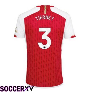 Arsenal (TIERNEY 3) Home Soccer Jersey Red White 2023/2024