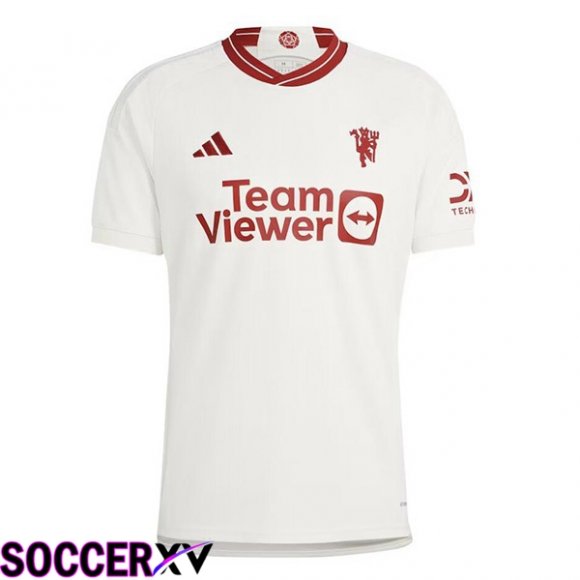 Manchester United Third Soccer Jersey White 2023/2024