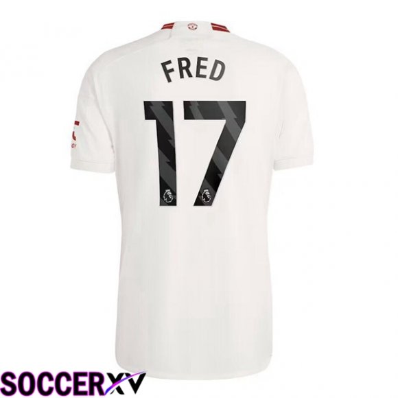 Manchester United (Fred 17) Third Soccer Jersey White 2023/2024