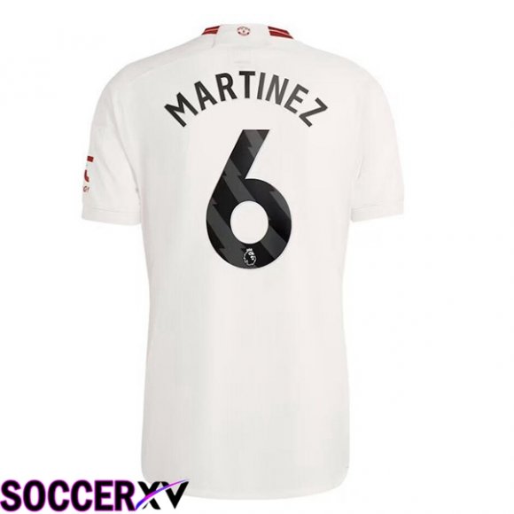 Manchester United (Martinez 6) Third Soccer Jersey White 2023/2024