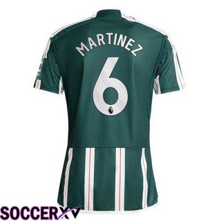 Manchester United (Martinez 6) Away Soccer Jersey Green 2023/2024